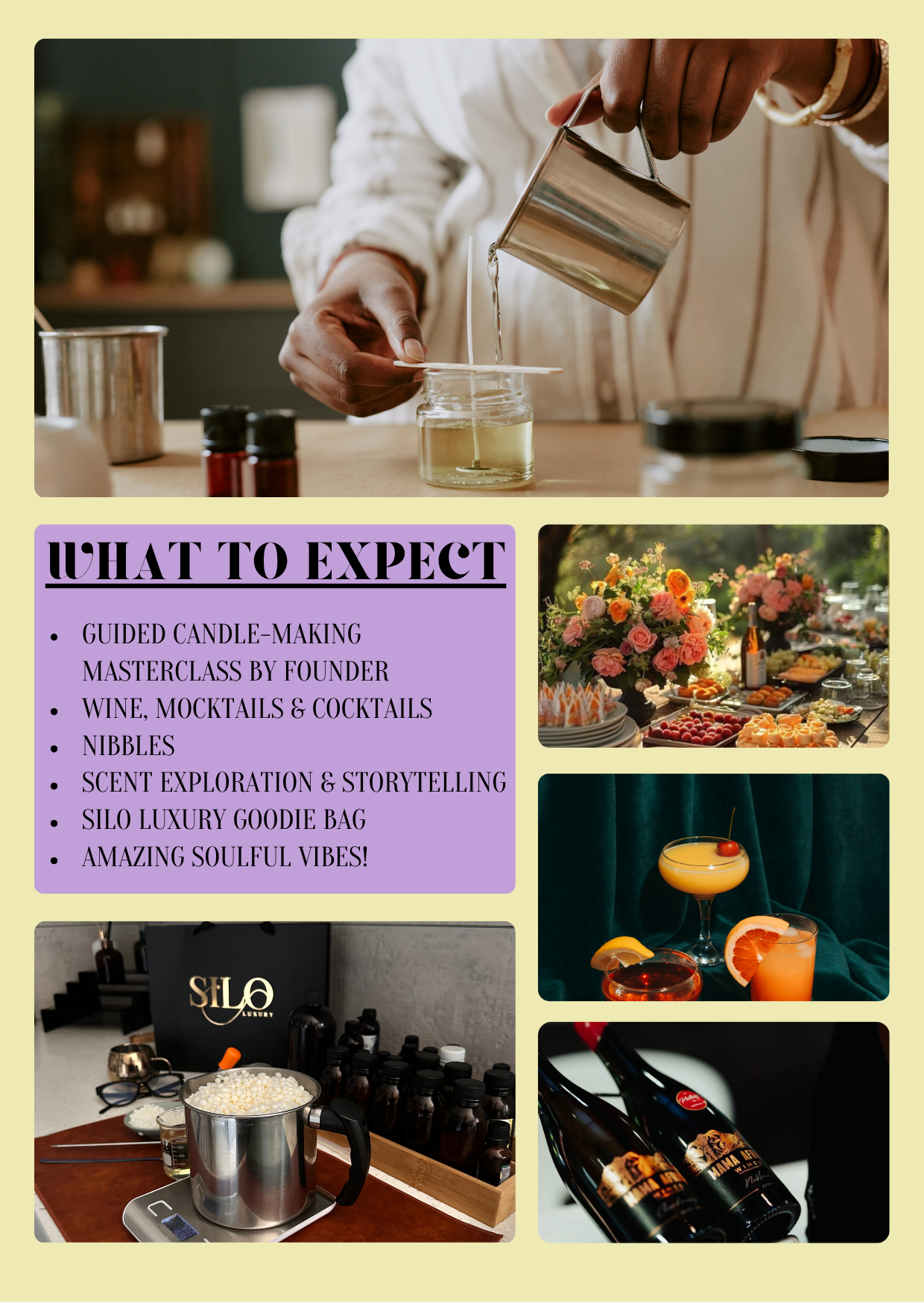 The Summer Sip & Pour Experience - Candlemaking Masterclass